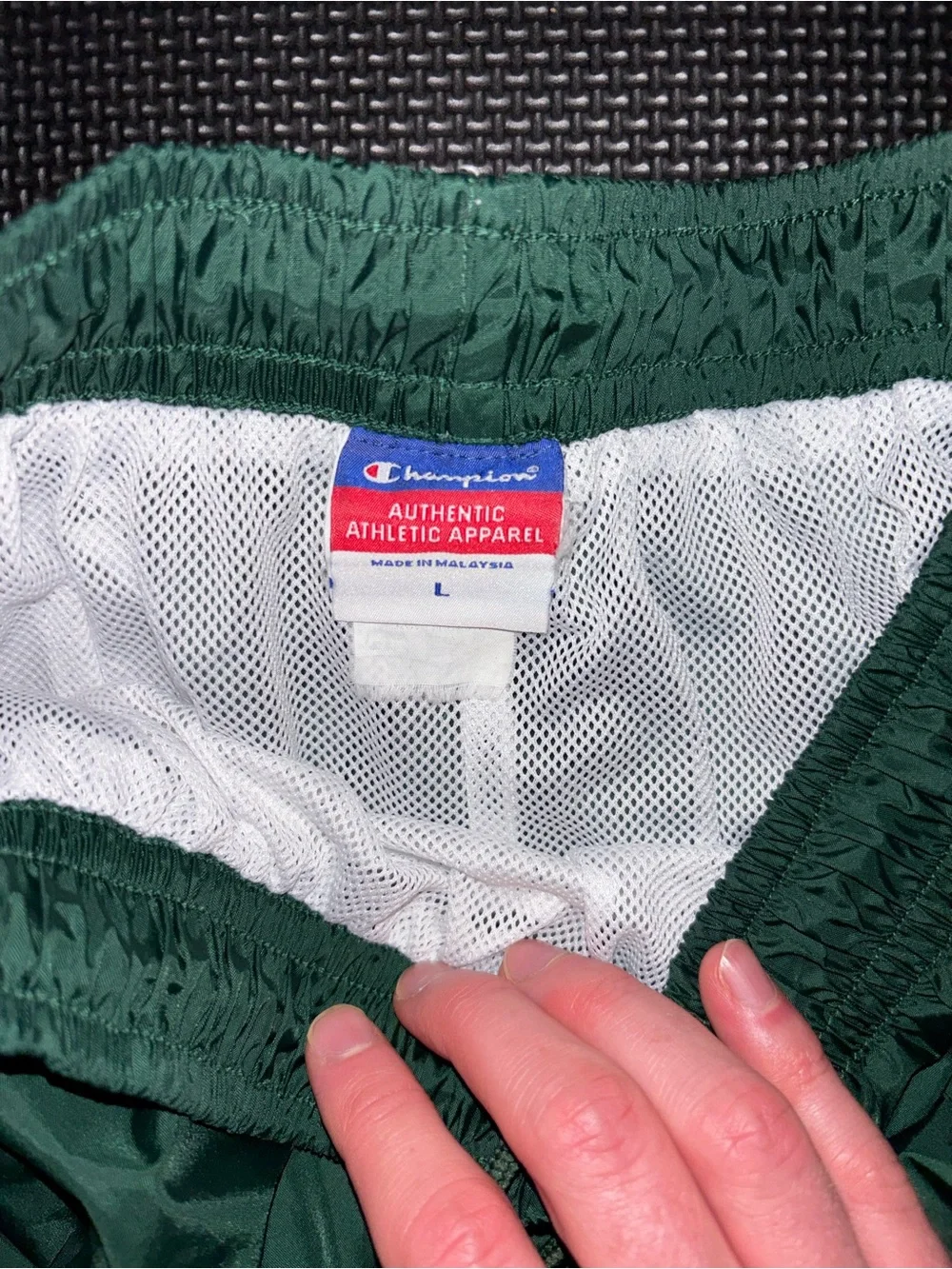 Champion Authentic Colorado State Green Windbreaker Track Pants - Rams